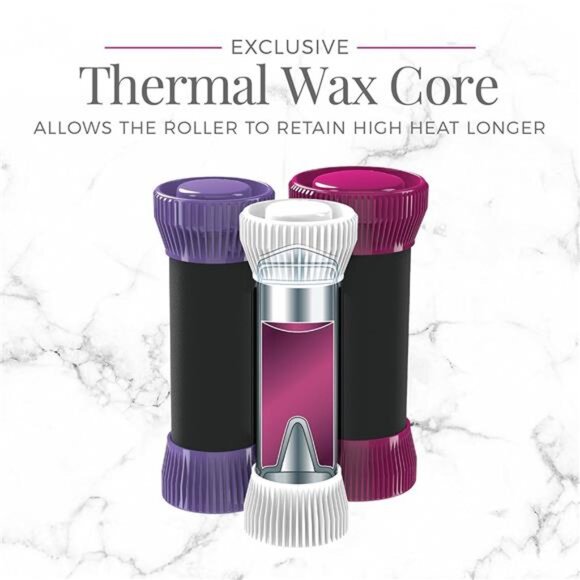 Conditioning Hair Rollers Set – 20 Velvet Ceramic Curlers - Picture 6 of 8